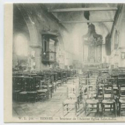 W.L. RENNES. - Intérieur de l'Ancienne Eglise St-Aubin.