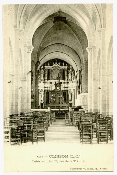 CLISSON (L.-I.) Intérieur de l'Eglise de la Trinité