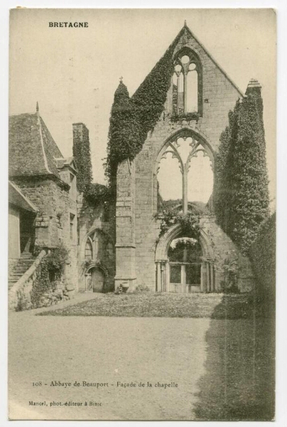 Abbaye de Beauport - Façade de la chapelle