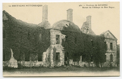 Evirons de GOUAREC Ruines de l'Abbaye de Bon Repos