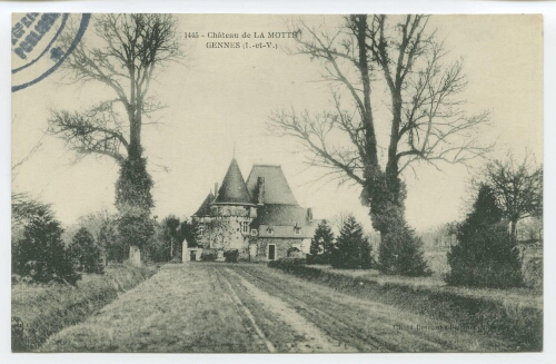 Château de LA MOTTE. GENNES (I.-et-V.).