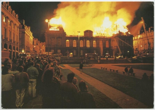 RENNES - Incendie du Parlement nuit du au Février