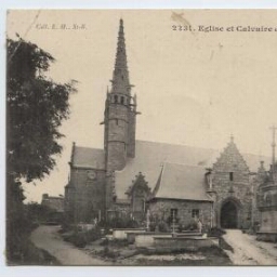 Eglise et Calvaire de Plougonven (F.)