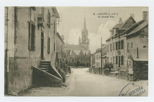 Acigné (I.-et-V.) La Grande Rue.