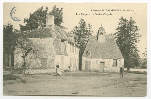 Environs de PAIMPONT (Il.-et-V.). Les Forges - La Vieille Chapelle.