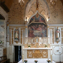 Retable de l'autel principal de l'église Saint-Mélaine