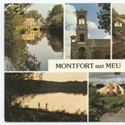 Montfort-sur-Meu, 5 petites vues de la ville et de ses abords.