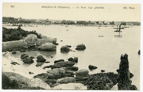 BRIGNOGAN (Finistère). - Le Port. Vue générale.