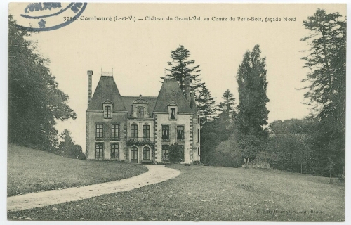 Combourg (I.-et-V.) - Château du Grand-Val, au Comte du Petit-Bois, façade Nord.