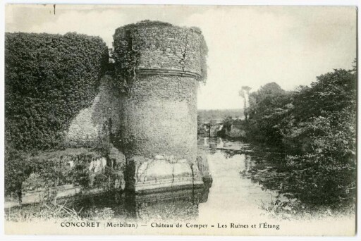CONCORET (Morbihan) - Château de Comper - Les Ruines et l'Etang | 