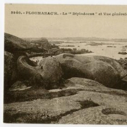 PLOUMANAC'H - Le"Diplodocus"et Vue générale de la Baie de Saint-Quirec