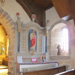 Retable dédié au Sacré Coeur de l'église Saint-Christophe