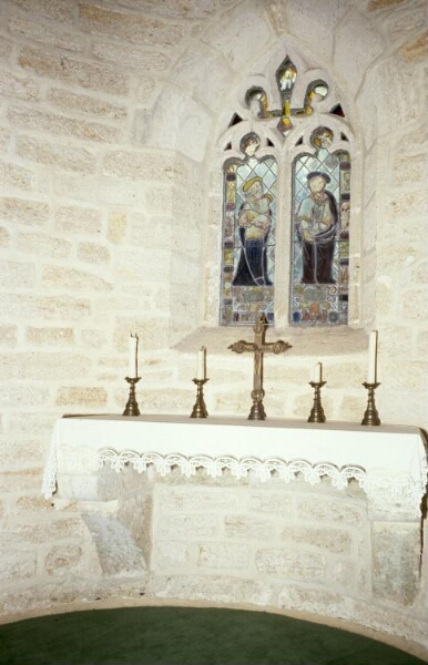 Le Quiou. - Manoir du Hac : château, intérieur, salle haute 2e étage, chapelle.