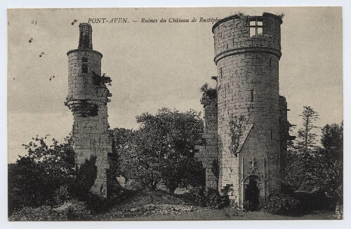 PONT-AVEN.- Ruines du Château de Rustéphan