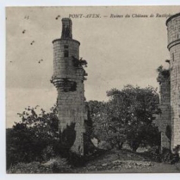 PONT-AVEN.- Ruines du Château de Rustéphan