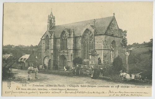 Tréméven (Côtes-du-Nord). - Chapelle Saint-jacques (construite au XVIḞsiècle)