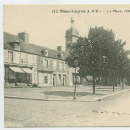 Pleine-Fougères (I.-et-V.) - La Place, côté Nord-Est