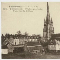 BOURBRIAC - L'Eglise paroissiale Vue prise du château
