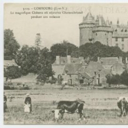 COMBOURG (I.-et-V.) - Le magnifique Château où séjounra Chateaubriand pendant son enfance.