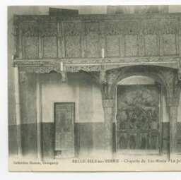 BELLE ISLE-en-TERRE - Chapelle de Loc-Maria - Le jubé (XVIḞ siècle)