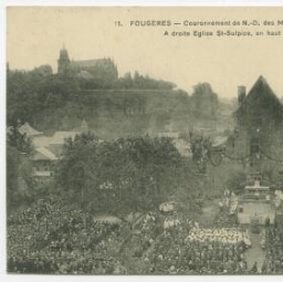 FOUGERES - Couronnement de N.-D. des Marais au Château de Fougères.