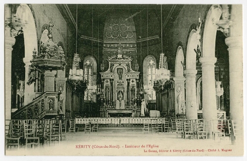 KERITY (Côtes-du-Nord). - Intérieur de l'Eglise