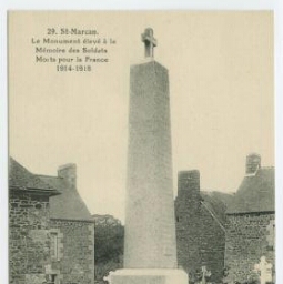 St-MARCAN. Le Monument élevé à la Mémoire des Soldats Morts pour la France