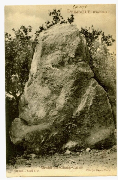 L-I PAIMBOEUF (Environs) Menhir du Champ-Cassis
