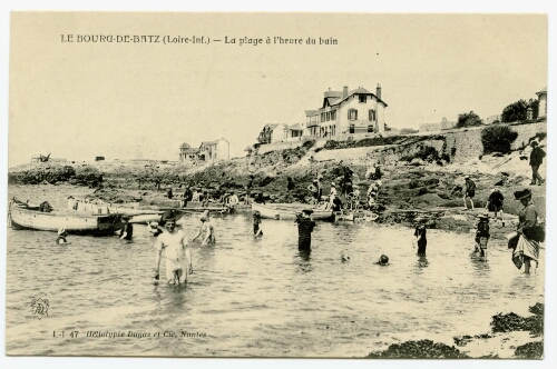 L-I LE BOURG-DE-BATZ (Loire-Inf.) - La plage à l'heure du bain