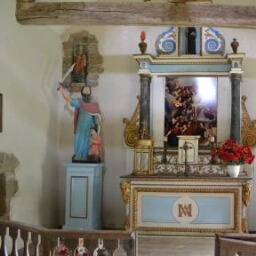 Retable de l'autel principal de la chapelle Saint-Clair de l'Hermitage
