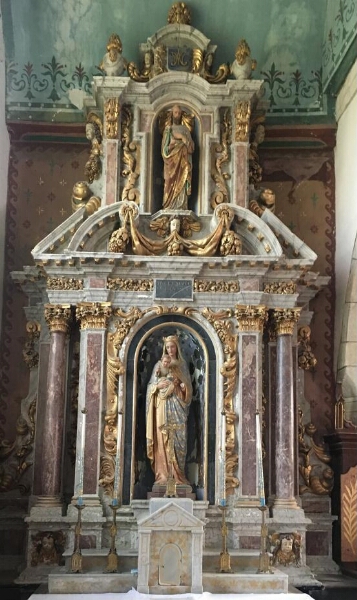 Retable de l'autel Nord de l'église Saint-Pierre