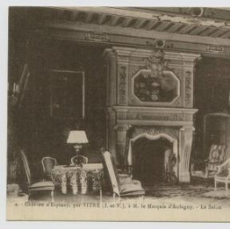 Château d'Espinay, par Vitré (I.-et-V.), à M. le Marquis d'Aubigny. Le Salon.
