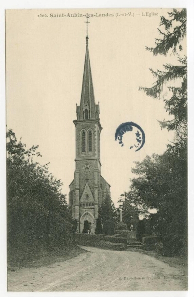 Saint-Aubin-des-Landes (I.-et-V.).- L'Eglise.