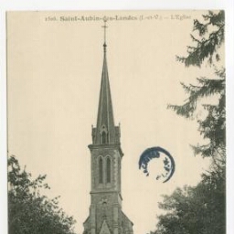 Saint-Aubin-des-Landes (I.-et-V.).- L'Eglise.