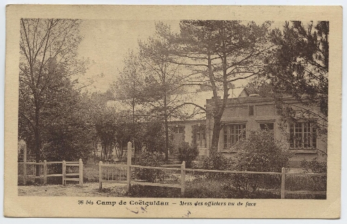 Bis Camp de Coëtquidan - Mess des officiers vu de face.